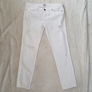 PAIGE Jimmy Jimmy Skinny in Wreckage White sz 29